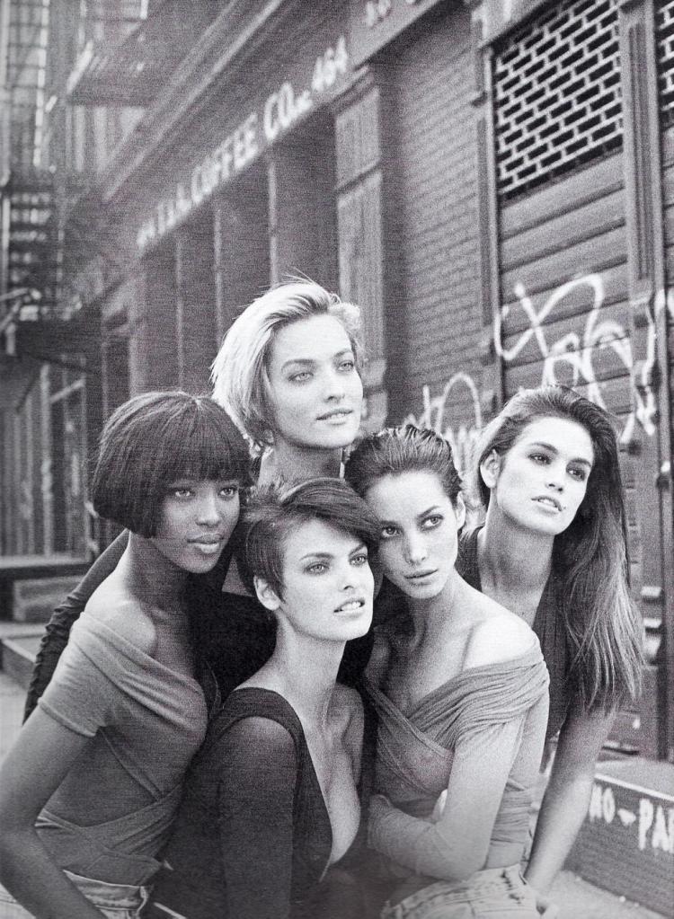 "The Supermodels" Vogue Magazine UK 1990